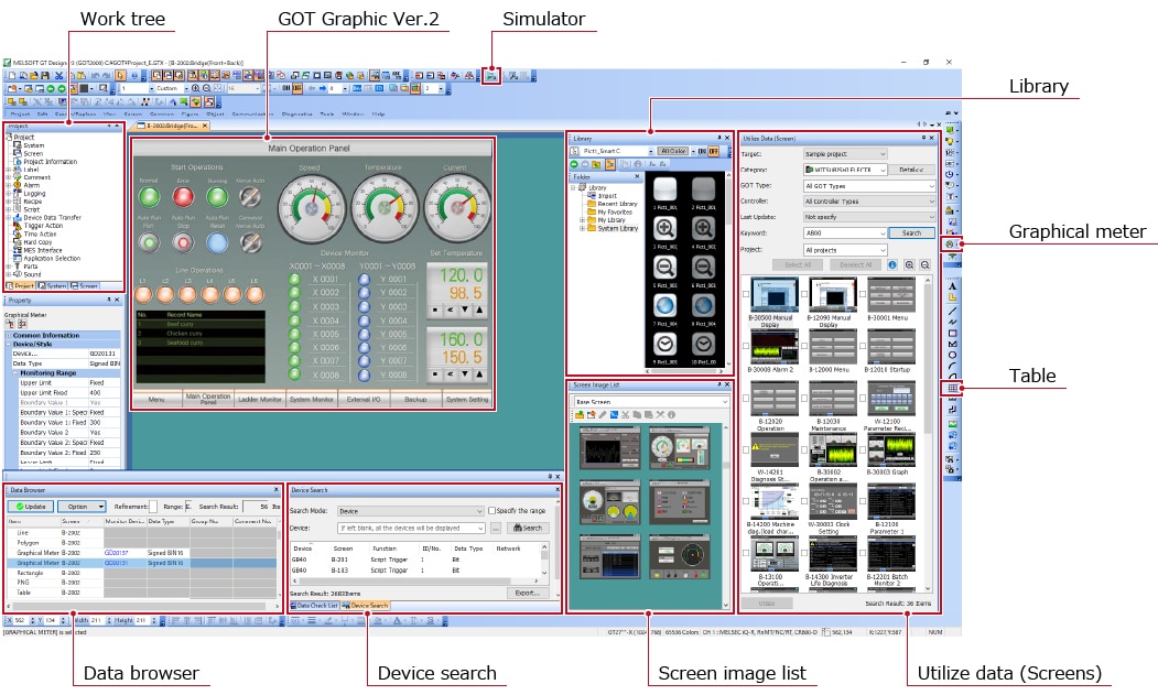 Configuración de pantalla (GOT2000)