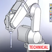 Inserción del robot y ejecución del programa en software compatible con SolidWorks